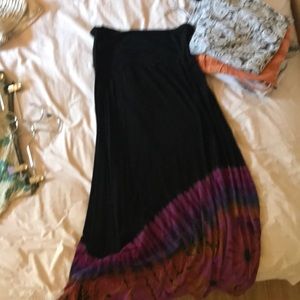 Fun coral and purple skirt